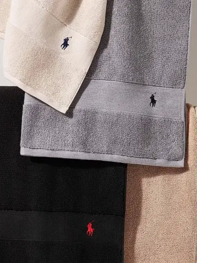 Ralph Lauren Polo Player Cotton Bath Mat - Polo Black - Size Bath Mat | Thumbnail 8