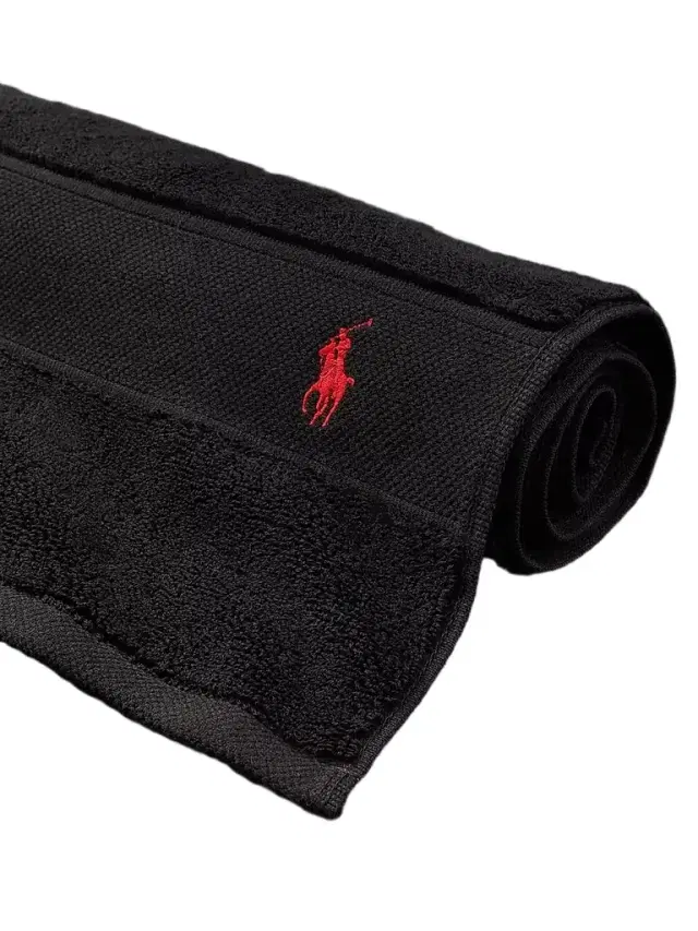 Ralph Lauren Polo Player Cotton Bath Mat - Polo Black Bath Mat