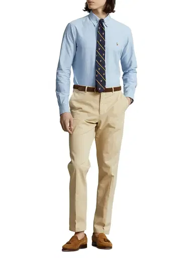 Polo Ralph Lauren Men's Custom-Fit Cotton Oxford Shirt - Blue - Size XXL | Thumbnail 2 Polo Ralph Lauren Men's Custom-Fit Cotton Oxford Shirt - Blue - Size XXL | Thumbnail 2