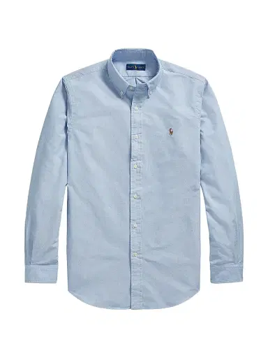 Polo Ralph Lauren Men's Custom-Fit Cotton Oxford Shirt - Blue - Size XXL | Thumbnail 1 Polo Ralph Lauren Men's Custom-Fit Cotton Oxford Shirt - Blue - Size XXL | Thumbnail 1