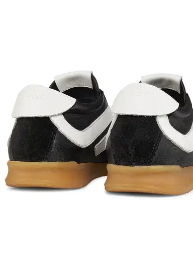 Proenza Schouler Women's Track Leather & Suede Sneakers - Black White | Thumbnail 3