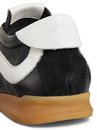 Proenza Schouler Women's Track Leather & Suede Sneakers - Black White | Thumbnail 5