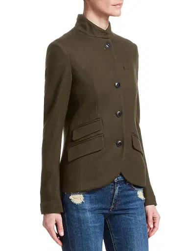rag & bone Women's Slade Wool Jacket - Army Green - Size 14 | Thumbnail 4 rag & bone Women's Slade Wool Jacket - Army Green - Size 14 | Thumbnail 4