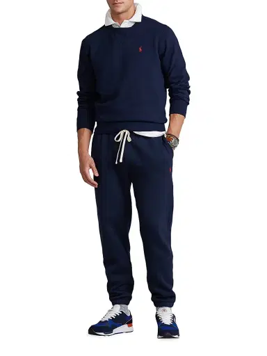 Polo Ralph Lauren Men's Cotton Fleece Athletic Pants - Cruise Navy | Thumbnail 2 Polo Ralph Lauren Men's Cotton Fleece Athletic Pants - Cruise Navy | Thumbnail 2