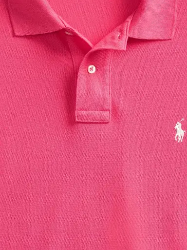 Polo Ralph Lauren Men's Logo Cotton Slim-Fit Polo Shirt - Hot Pink - Size XXL | Thumbnail 6 Polo Ralph Lauren Men's Logo Cotton Slim-Fit Polo Shirt - Hot Pink - Size XXL | Thumbnail 6