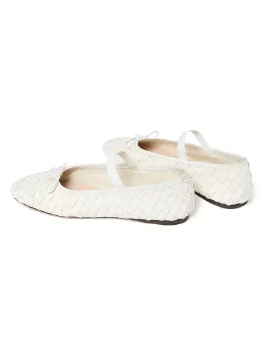 Loeffler Randall Women's Leonie Leather Ballet Flats - Cream - Size 9.5 | Thumbnail 3