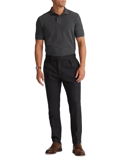 Polo Ralph Lauren Men's Mesh Classic-Fit Polo Shirt - Barclay Heather - Size XXL | Thumbnail 2