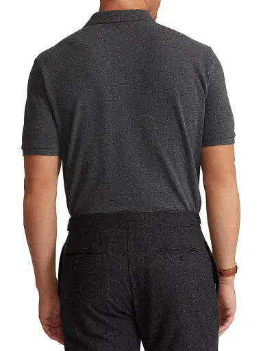 Polo Ralph Lauren Men's Mesh Classic-Fit Polo Shirt - Barclay Heather - Size XXL | Thumbnail 4