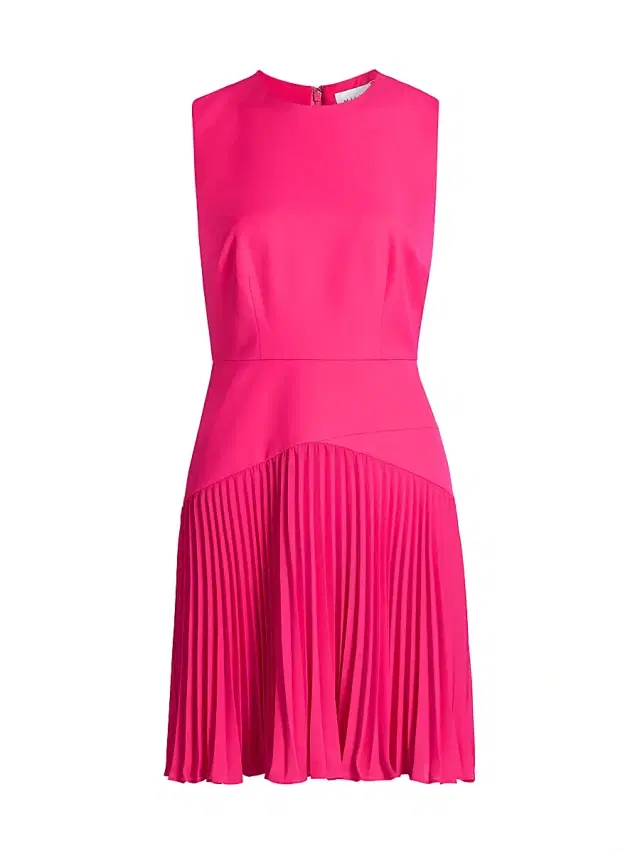Women's Haddy Pleated Minidress - Pink