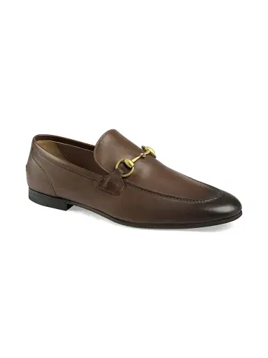 Gucci Men's Jordaan Leather Loafers - Fondente - Size 14 | Thumbnail 2