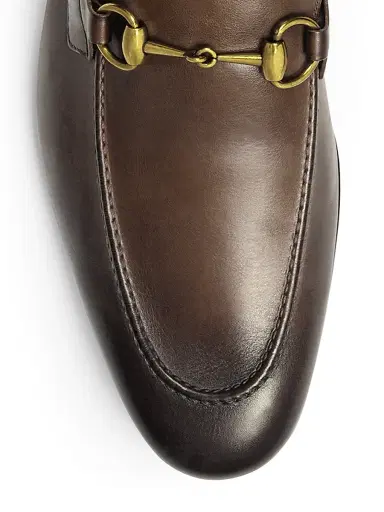 Gucci Men's Jordaan Leather Loafers - Fondente - Size 14 | Thumbnail 4
