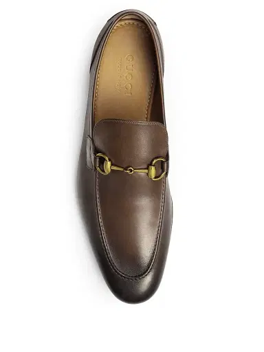 Gucci Men's Jordaan Leather Loafers - Fondente - Size 14 | Thumbnail 5