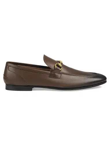 Gucci Men's Jordaan Leather Loafers - Fondente - Size 14 | Thumbnail 1
