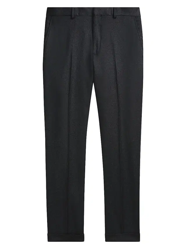 Polo Ralph Lauren Men's Wool Twill Slim-Fit Trousers - Charcoal