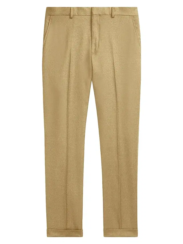 Polo Ralph Lauren Men's Wool Twill Slim-Fit Trousers - Tan