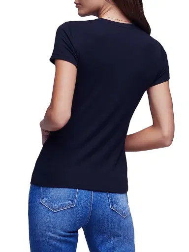 L'Agence Women's Ressi Rib-Knit Crewneck Tee | Thumbnail 4 L'Agence Women's Ressi Rib-Knit Crewneck Tee | Thumbnail 4