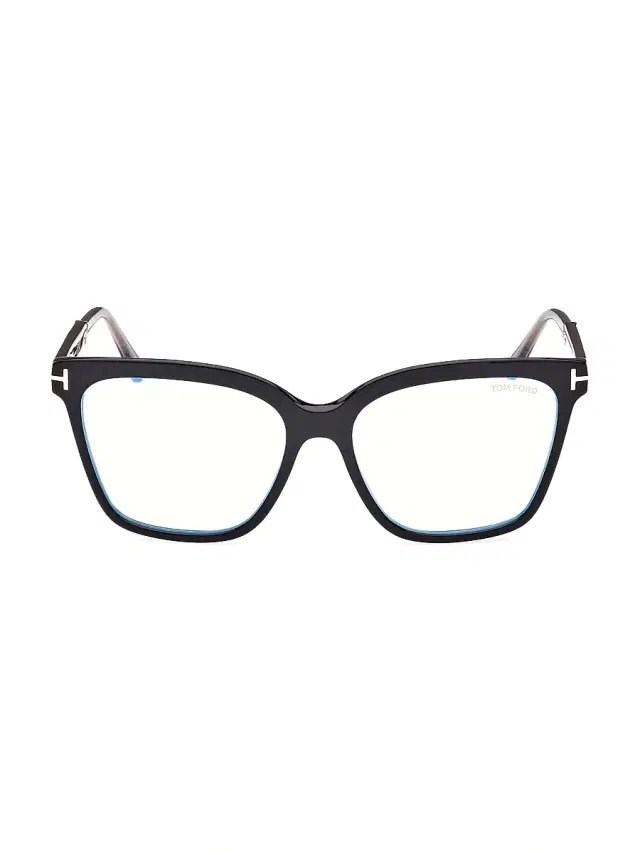 Tom Ford Women's 56MM Square Blue Block Glasses