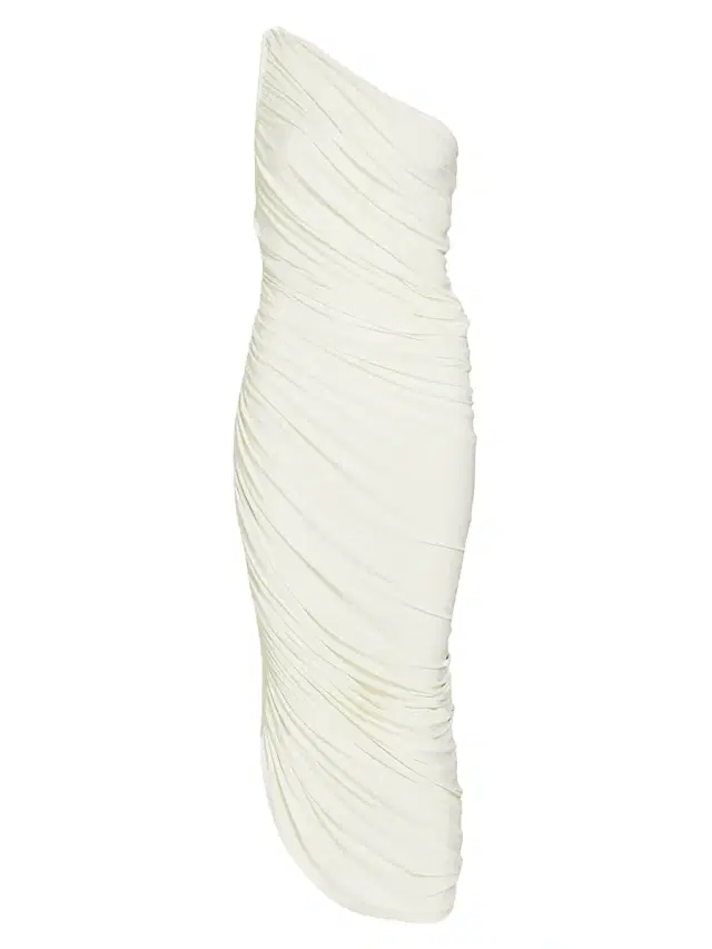 Norma Kamali Women's Diana Ruched One-Shoulder Gown -
