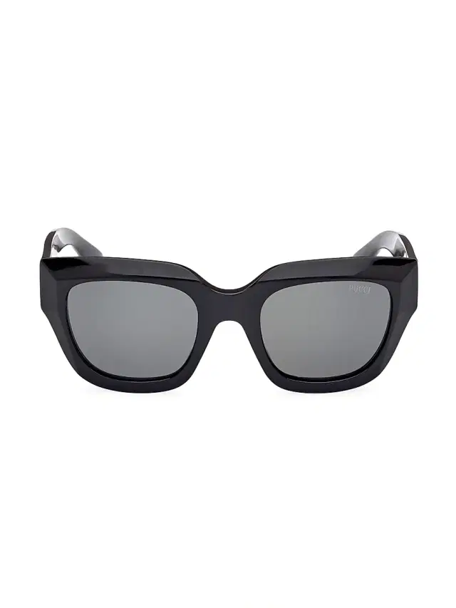 Pucci Women's Butterfly 51MM Sunglasses - Black Smoke