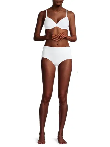 Hanro Women's Cotton Sensation Underwire Bra - White - Size 32C | Thumbnail 2
