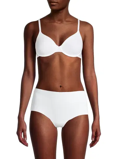 Hanro Women's Cotton Sensation Underwire Bra - White - Size 32C | Thumbnail 3