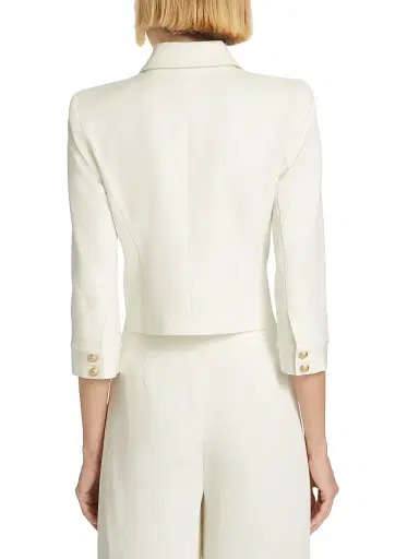 L'Agence Women's Kumi Twill Crop Jacket | Thumbnail 5 L'Agence Women's Kumi Twill Crop Jacket | Thumbnail 5