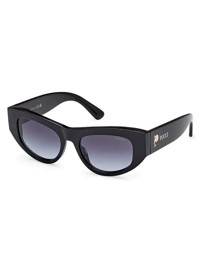 Pucci Women's Gradient 52MM Geometric Sunglasses - Blue Black