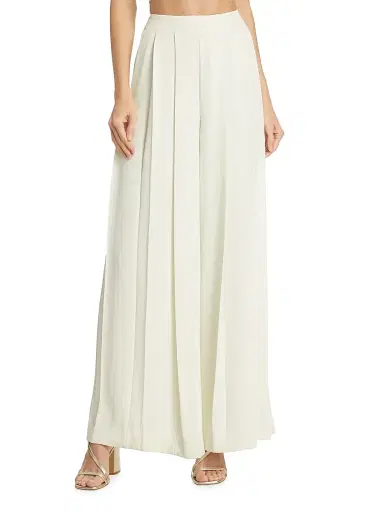 L'AGENCE Women's Nova Pleat Straight-Leg Pants - | Thumbnail 3