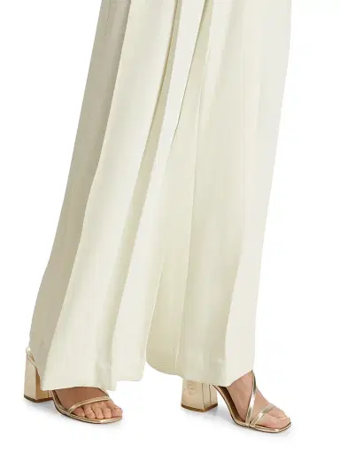 L'AGENCE Women's Nova Pleat Straight-Leg Pants - | Thumbnail 6