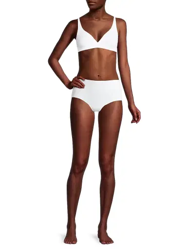 Hanro Women's Cotton Sensation Soft Cup Bra - White - Size 36E | Thumbnail 2