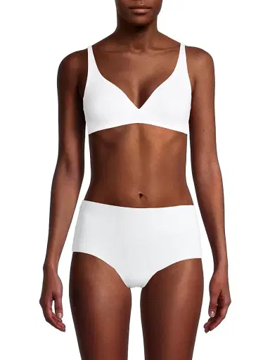Hanro Women's Cotton Sensation Soft Cup Bra - White - Size 36E | Thumbnail 3