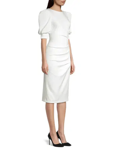 BLACK HALO Women's Zella Scoopback Cocktail Dress - Whip Cream - Size 2 | Thumbnail 4 BLACK HALO Women's Zella Scoopback Cocktail Dress - Whip Cream - Size 2 | Thumbnail 4