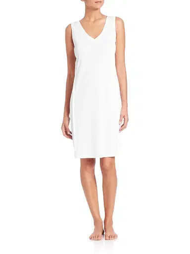 Hanro Women's Pure Essence Tank Nighgown - Blue Glow - Size XS | Thumbnail 2