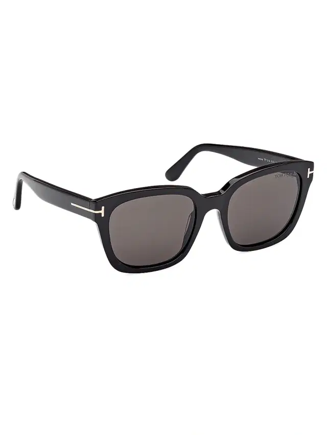 TOM FORD Women's Haylay 53MM Round Sunglasses - Black Grey