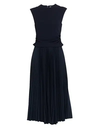 TANYA TAYLOR Women's Carly Pleated Sleeveless Midi-Dress | Thumbnail 1 TANYA TAYLOR Women's Carly Pleated Sleeveless Midi-Dress | Thumbnail 1