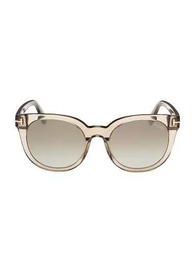 TOM FORD Women's 53MM Butterfly Sunglasses - Transparent Oyster Gradient | Thumbnail 2 TOM FORD Women's 53MM Butterfly Sunglasses - Transparent Oyster Gradient | Thumbnail 2