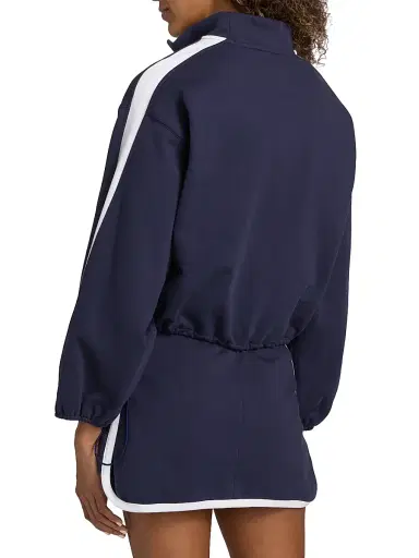 TANYA TAYLOR Women's Maria Terry Quarter-Zip Pullover | Thumbnail 5