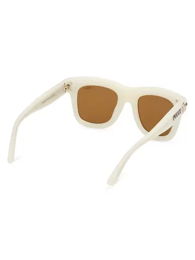 PUCCI Women's 50MM Logo-Detailed Square Sunglasses - Ivory Brown | Thumbnail 6