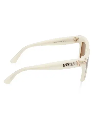 PUCCI Women's 50MM Logo-Detailed Square Sunglasses - Ivory Brown | Thumbnail 7