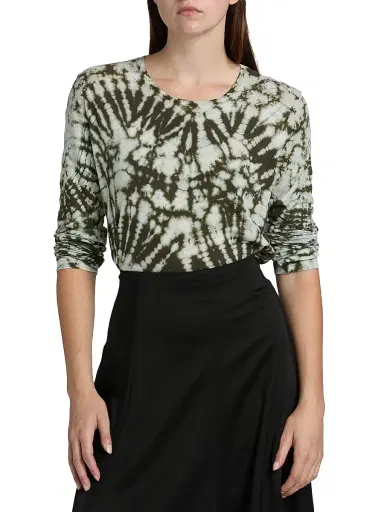 Proenza Schouler Women's Mia Tie-Dye Jersey Top - Caper Multi - Size XL | Thumbnail 3 Proenza Schouler Women's Mia Tie-Dye Jersey Top - Caper Multi - Size XL | Thumbnail 3