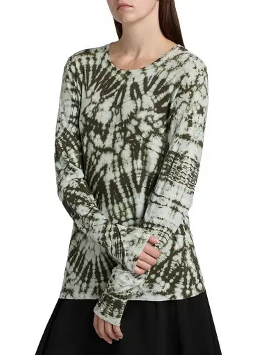 Proenza Schouler Women's Mia Tie-Dye Jersey Top - Caper Multi - Size XL | Thumbnail 4 Proenza Schouler Women's Mia Tie-Dye Jersey Top - Caper Multi - Size XL | Thumbnail 4