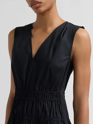 Proenza Schouler Women's Loren Smocked Poplin Midi-Dress | Thumbnail 5 Proenza Schouler Women's Loren Smocked Poplin Midi-Dress | Thumbnail 5