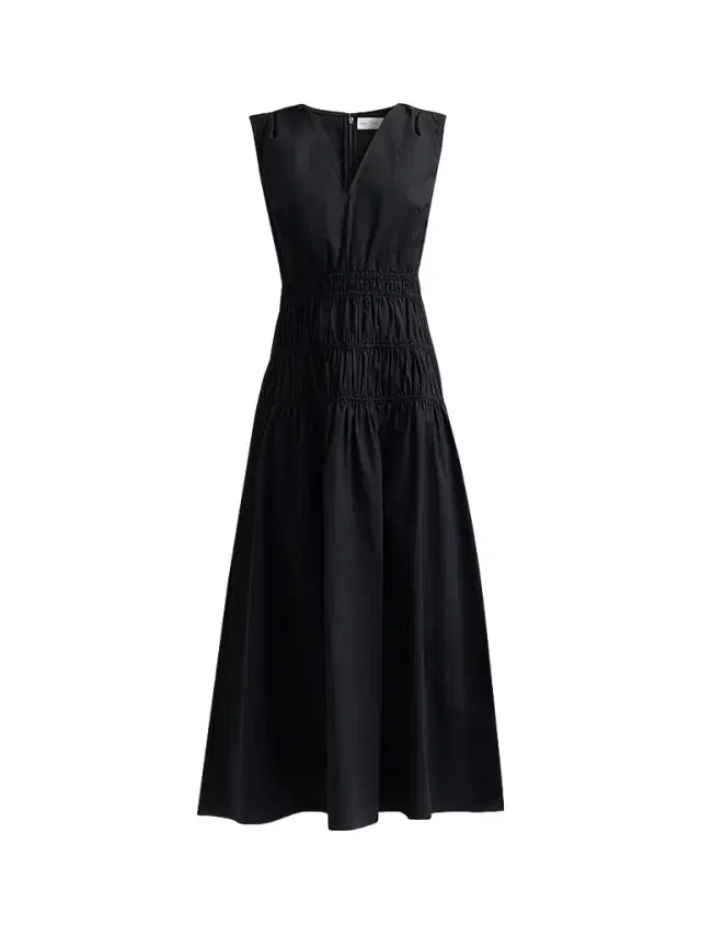 Proenza Schouler White Label Women's Loren Smocked Poplin Midi-Dress - Black
