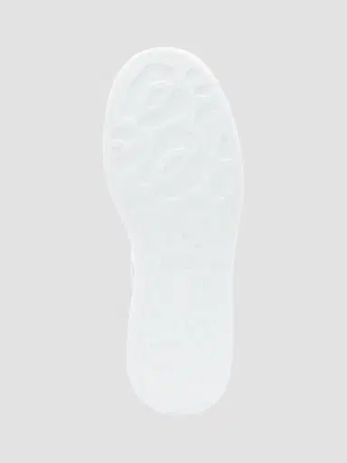 Alexander McQueen Women's Oversized Embossed Logo Colorblocked Suede Sneakers - White Black - Size 11.5 | Thumbnail 6