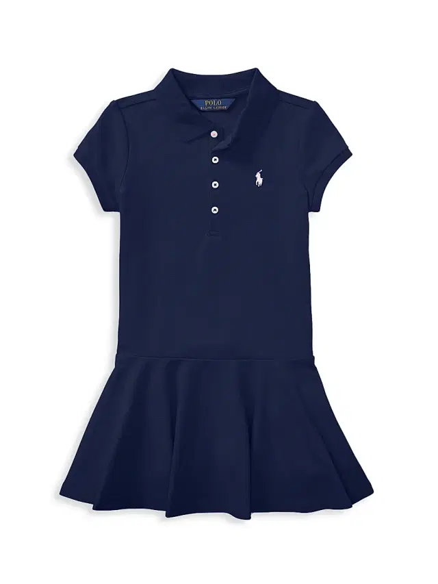 Little Girl's & Girl's Polo Dress - Refined Navy