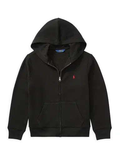 Polo Ralph Lauren Boy's Cotton-Blend Fleece Hoodie - Black - Size 8 | Thumbnail 1 Polo Ralph Lauren Boy's Cotton-Blend Fleece Hoodie - Black - Size 8 | Thumbnail 1