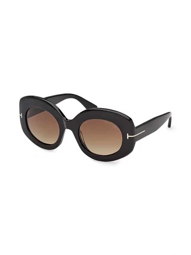 TOM FORD Women's Claudette 51MM Oval Sunglasses - Black Brown