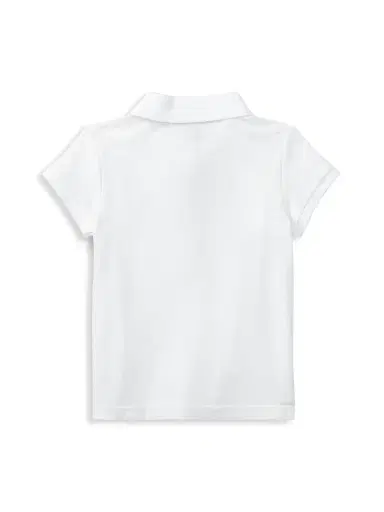 Polo Ralph Lauren Little Girl's & Girl's Stretch Cotton Polo Shirt | Thumbnail 3