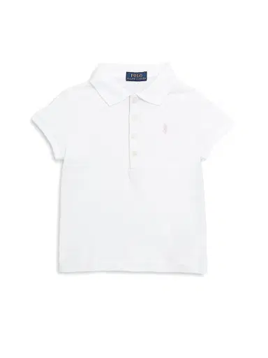 Polo Ralph Lauren Little Girl's & Girl's Stretch Cotton Polo Shirt | Thumbnail 1