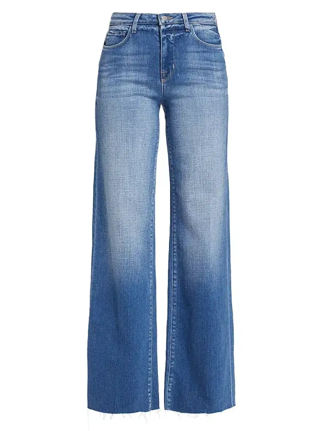L'AGENCE Women's Scottie High-Rise Wide-Leg Jeans - Hayward